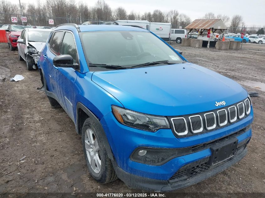 2022 Jeep Compass Latitude 4X4 VIN: 3C4NJDBB8NT135441 Lot: 41776020