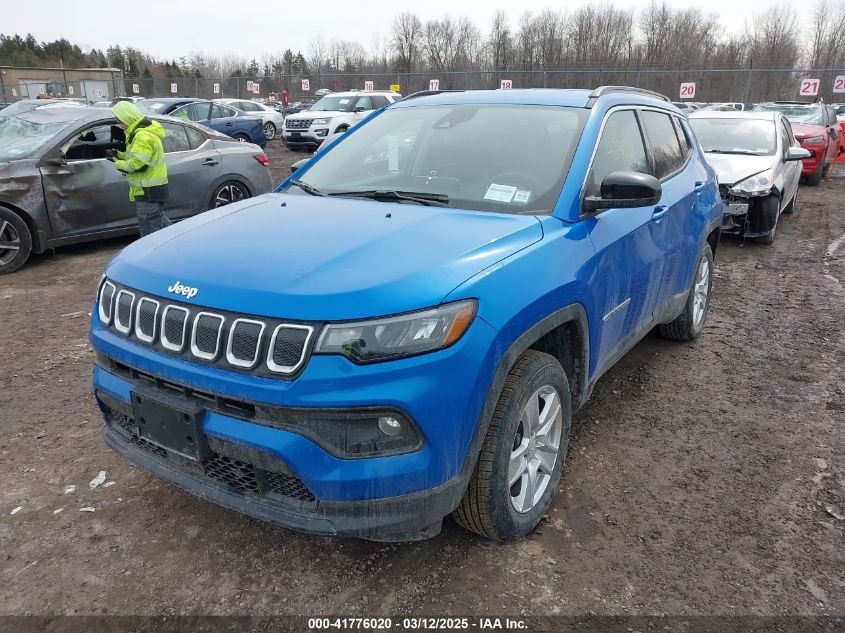 2022 Jeep Compass Latitude 4X4 VIN: 3C4NJDBB8NT135441 Lot: 41776020