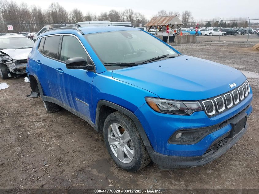 2022 Jeep Compass Latitude 4X4 VIN: 3C4NJDBB8NT135441 Lot: 41776020