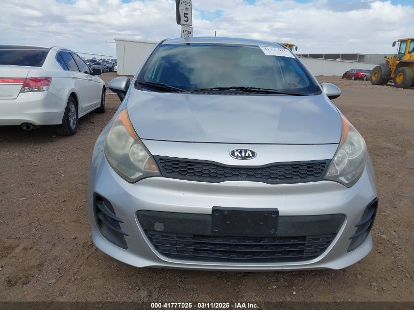 2016 Kia Rio Lx VIN: KNADM5A39G6676589 Lot: 41777025