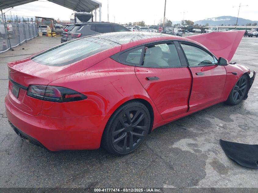 2022 Tesla Model S Dual Motor All-Wheel Drive VIN: 5YJSA1E59NF486025 Lot: 41777474