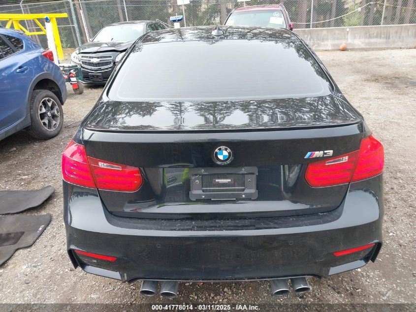 2015 BMW M3 VIN: WBS3C9C55FP803198 Lot: 41778014