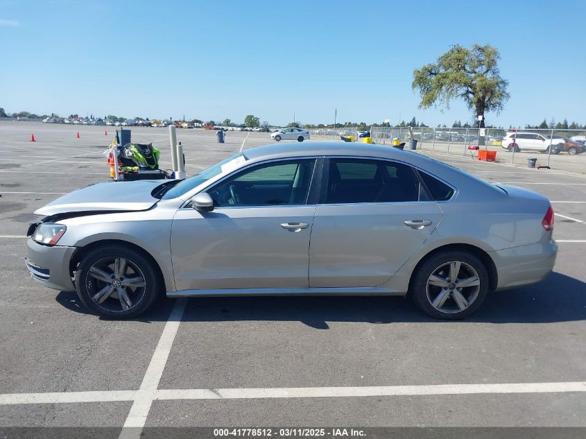 2012 Volkswagen Passat 2.5L Se VIN: 1VWBP7A33CC002587 Lot: 41778512