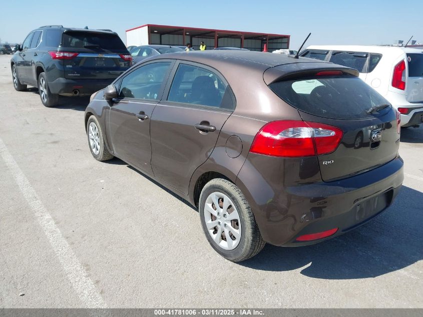 2013 Kia Rio Ex VIN: KNADN5A3XD6203745 Lot: 41781006