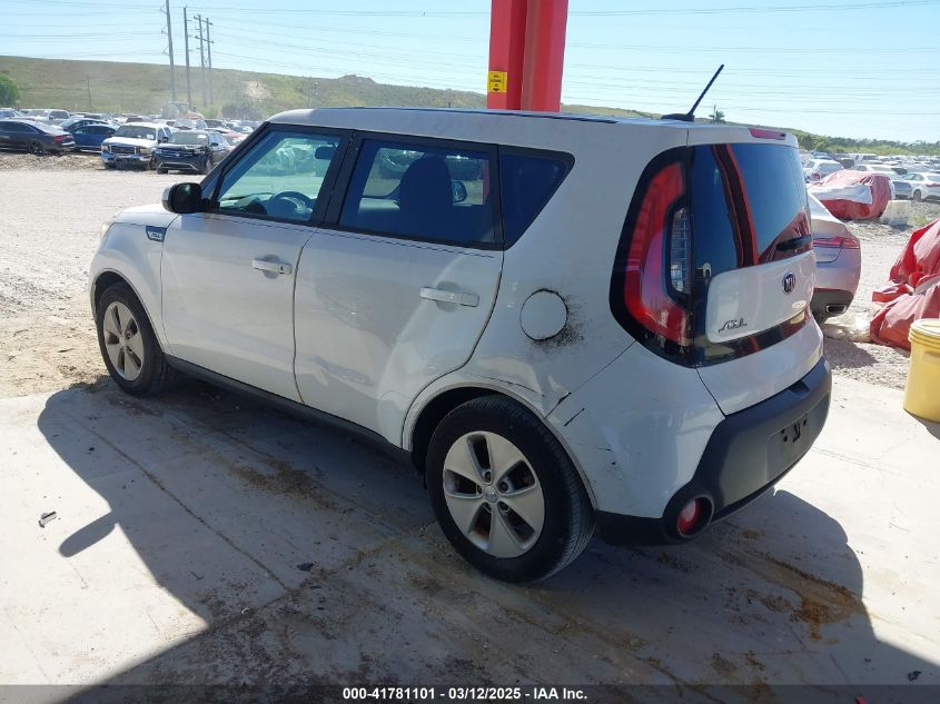 2016 Kia Soul VIN: KNDJN2A20G7378967 Lot: 41781101