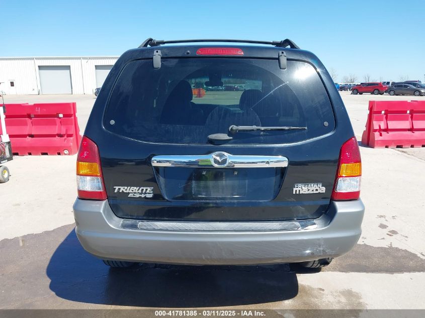 2002 Mazda Tribute Es V6/Lx V6 VIN: 4F2YU09142KM44380 Lot: 41781385