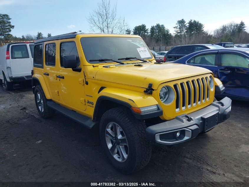 2021 Jeep Wrangler Unlimited Sahara 4X4 VIN: 1C4HJXEG4MW624532 Lot: 41783382