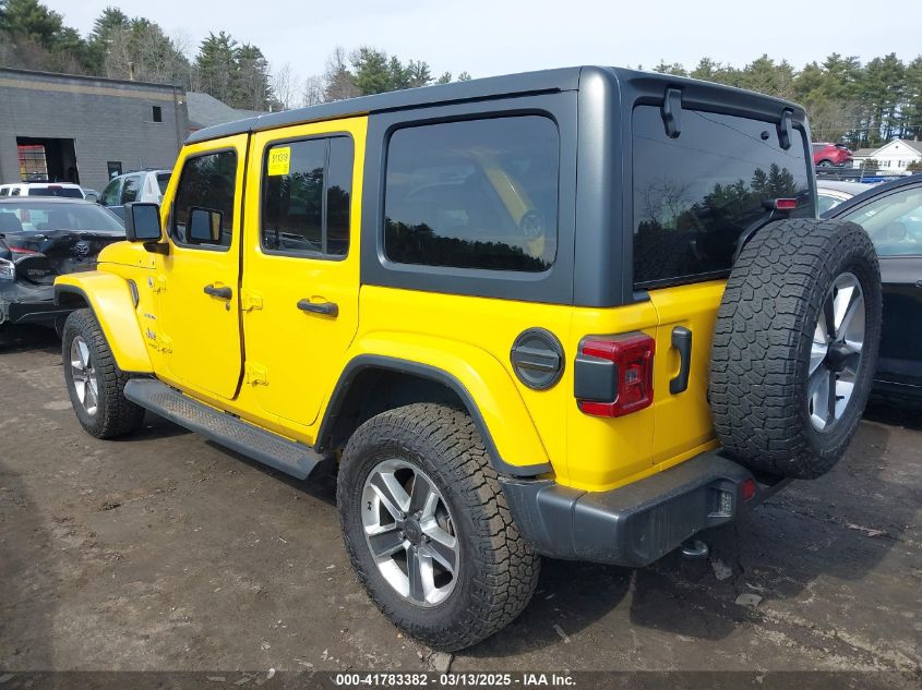 2021 Jeep Wrangler Unlimited Sahara 4X4 VIN: 1C4HJXEG4MW624532 Lot: 41783382