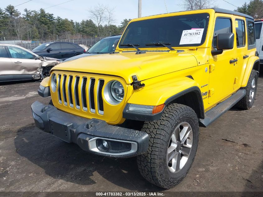 2021 Jeep Wrangler Unlimited Sahara 4X4 VIN: 1C4HJXEG4MW624532 Lot: 41783382