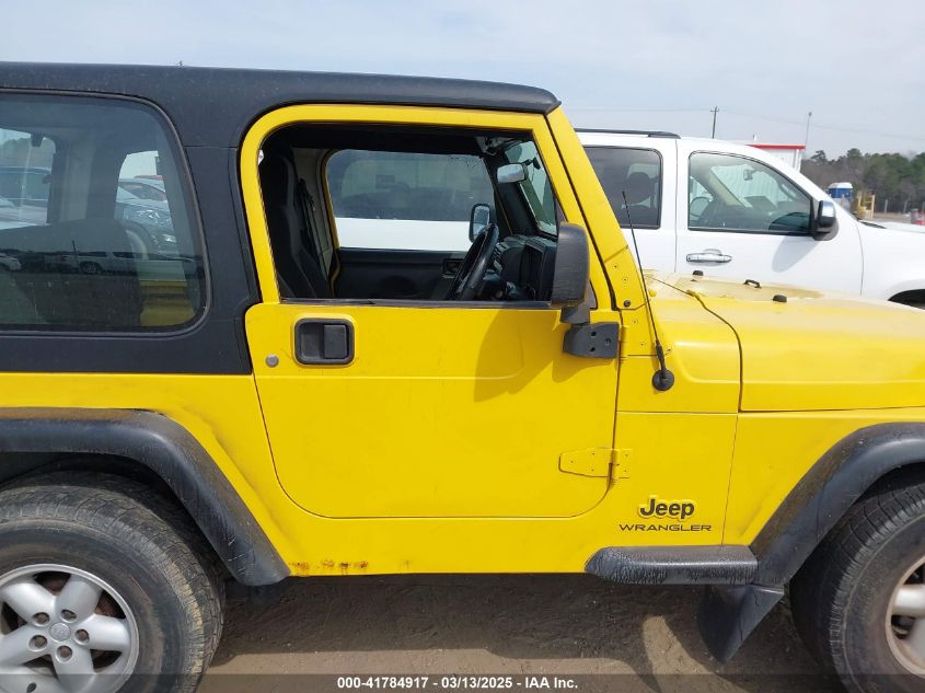 2004 Jeep Wrangler Sport Rhd VIN: 1J4F449S64P724776 Lot: 41784917