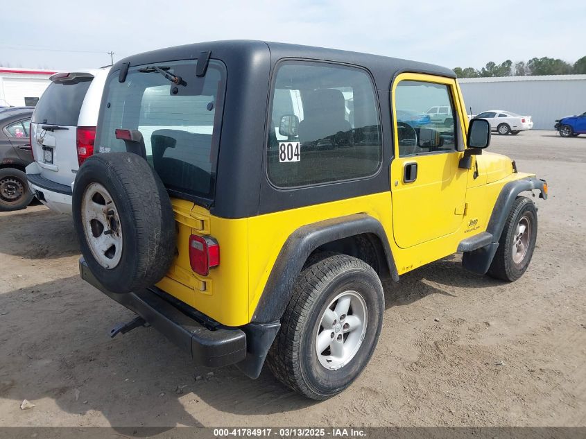 2004 Jeep Wrangler Sport Rhd VIN: 1J4F449S64P724776 Lot: 41784917