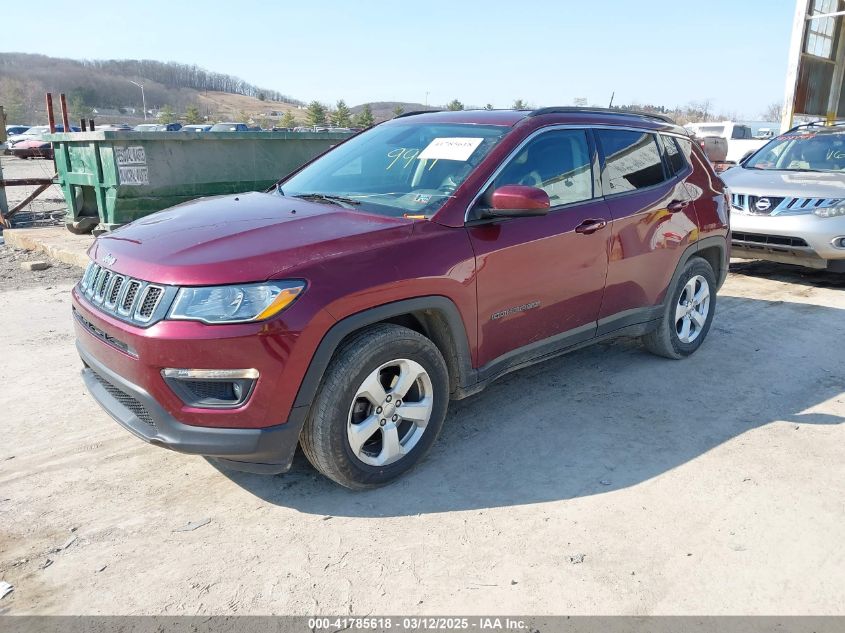 2020 Jeep Compass Latitude Fwd VIN: 3C4NJCBB1LT169941 Lot: 41785618