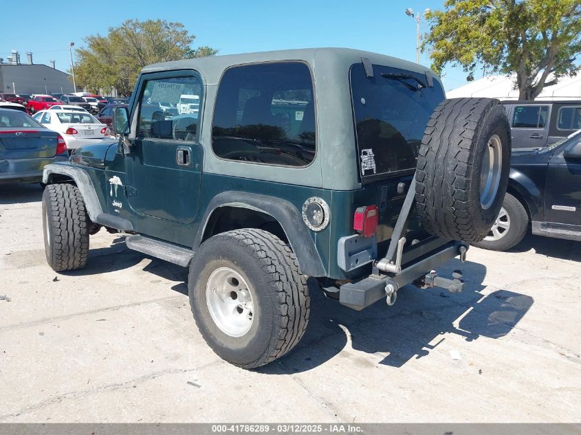 2001 Jeep Wrangler Sport VIN: 1J4FA49S81P305722 Lot: 41786289