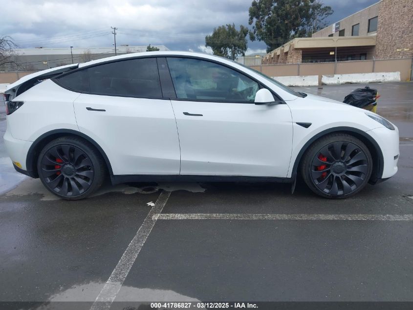 2021 Tesla Model Y Performance Dual Motor All-Wheel Drive VIN: 5YJYGDEFXMF230350 Lot: 41786827