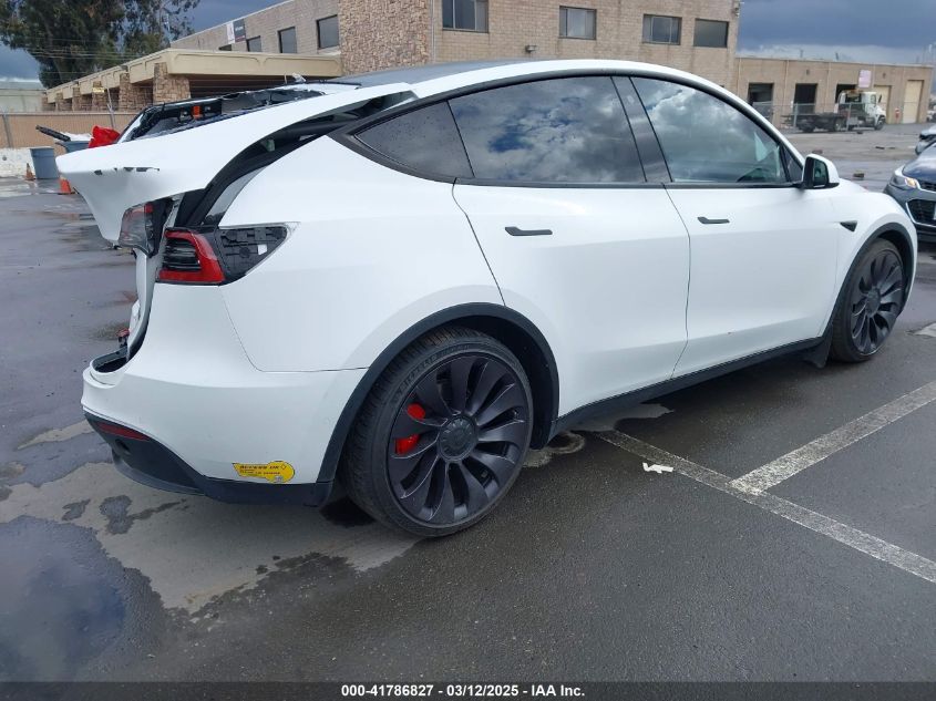 2021 Tesla Model Y Performance Dual Motor All-Wheel Drive VIN: 5YJYGDEFXMF230350 Lot: 41786827