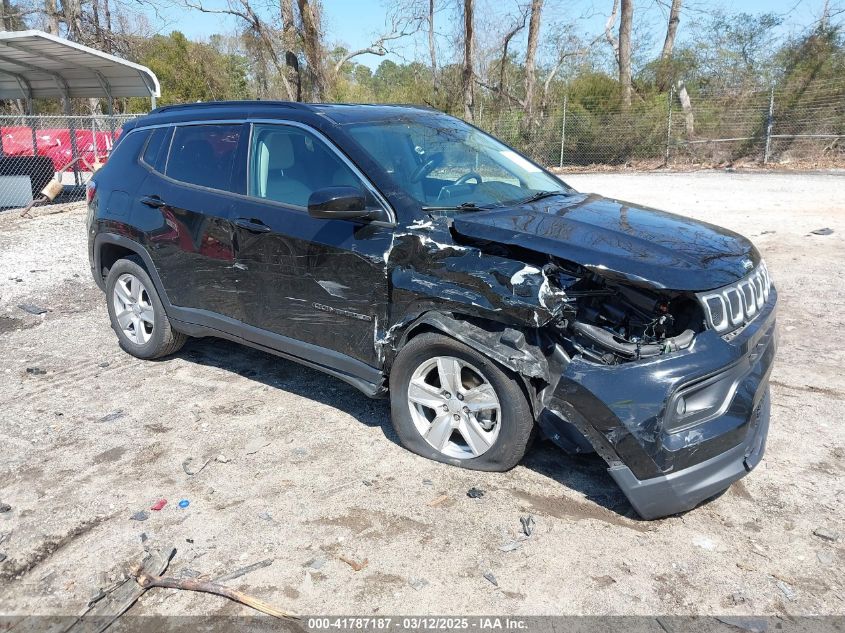 2022 Jeep Compass Latitude Fwd VIN: 3C4NJCBB4NT140193 Lot: 41787187