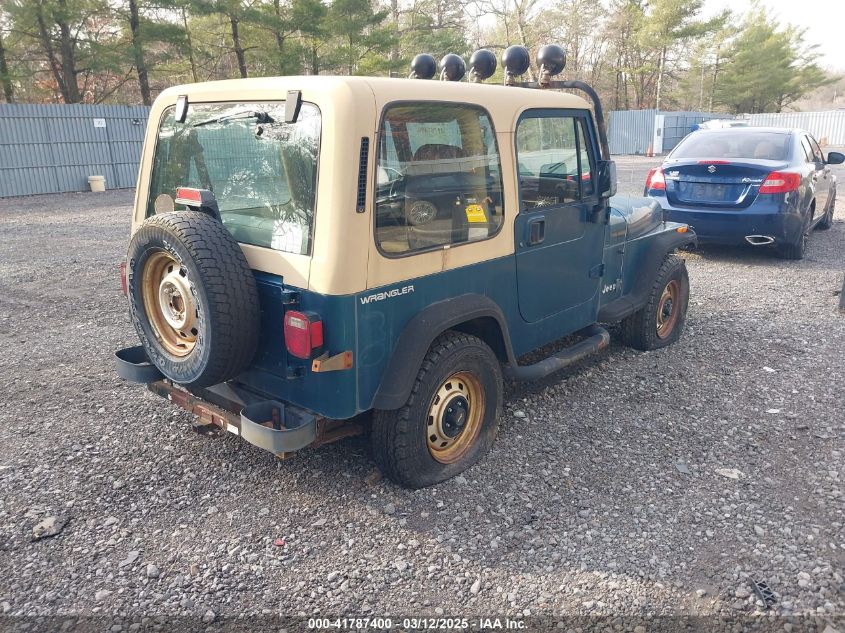 1995 Jeep Wrangler / Yj S/Rio Grande VIN: 1J4FY19P5SP243137 Lot: 41787400