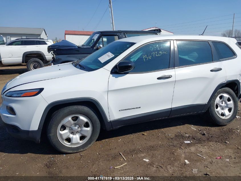 2015 Jeep Cherokee Sport VIN: 1C4PJLAB8FW531241 Lot: 41787819