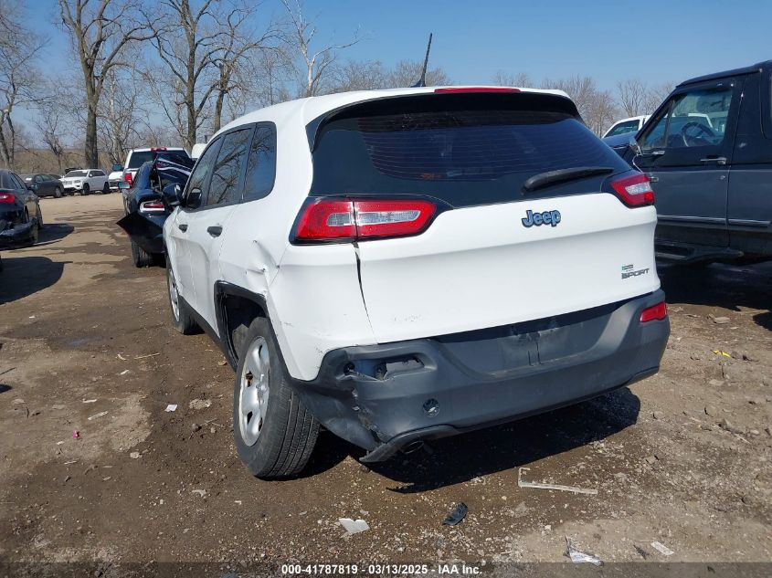 2015 Jeep Cherokee Sport VIN: 1C4PJLAB8FW531241 Lot: 41787819