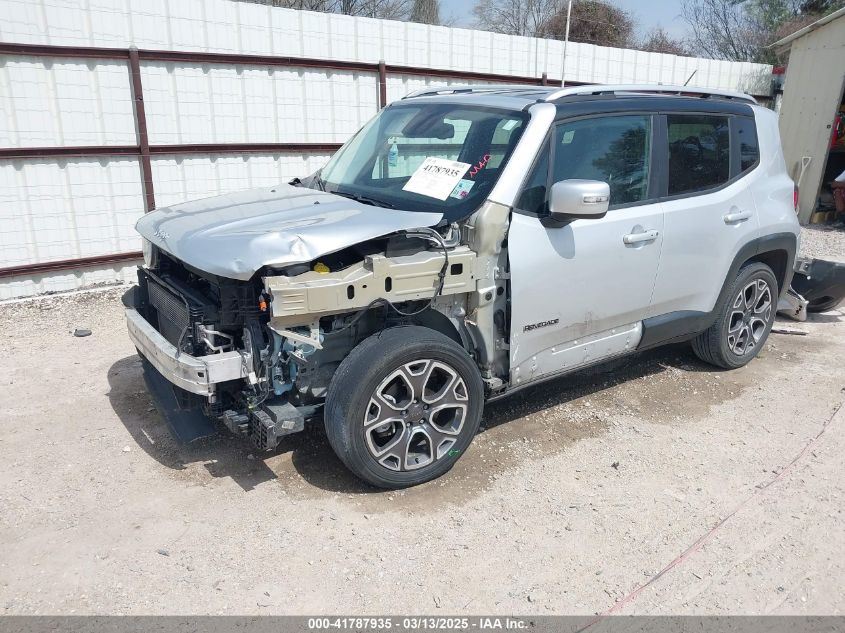 2016 Jeep Renegade Limited VIN: ZACCJADT1GPC66510 Lot: 41787935