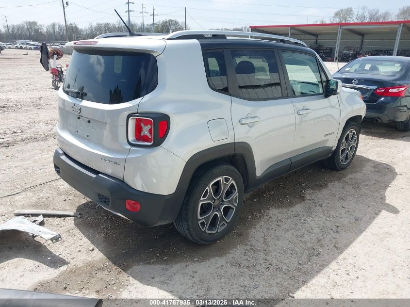 2016 Jeep Renegade Limited VIN: ZACCJADT1GPC66510 Lot: 41787935