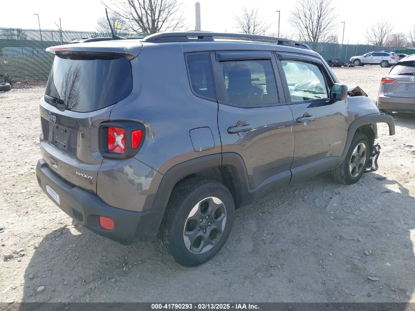 2018 Jeep Renegade Sport 4X4 VIN: ZACCJBAB5JPH31461 Lot: 41790293