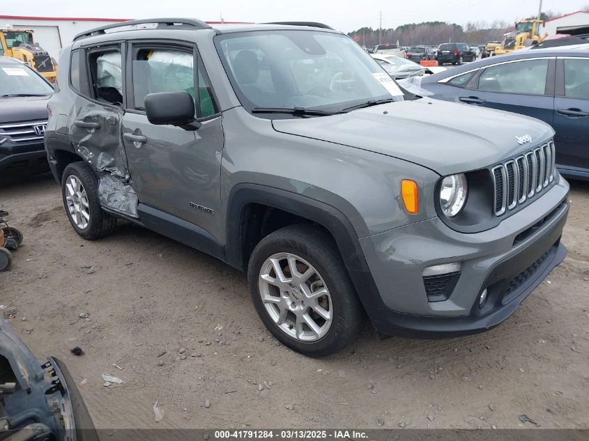 2022 Jeep Renegade Latitude 4X4 VIN: ZACNJDB13NPN96638 Lot: 41791284