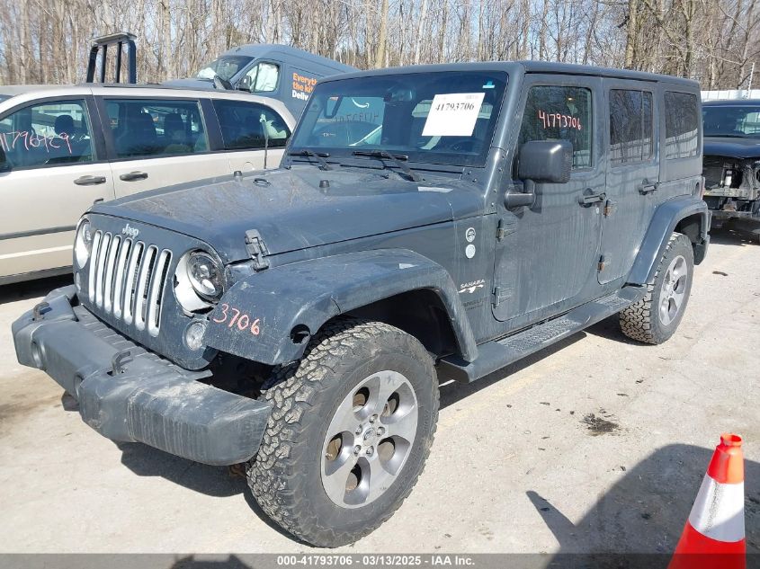 2016 Jeep Wrangler Unlimited Sahara VIN: 1C4BJWEG9GL250408 Lot: 41793706