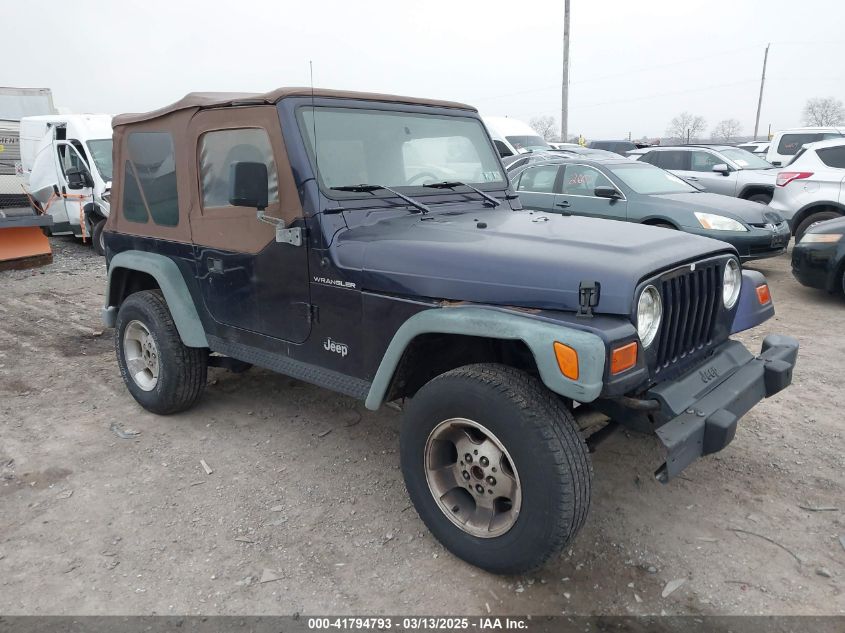 1998 Jeep Wrangler Se VIN: 1J4FY29P9WP792089 Lot: 41794793