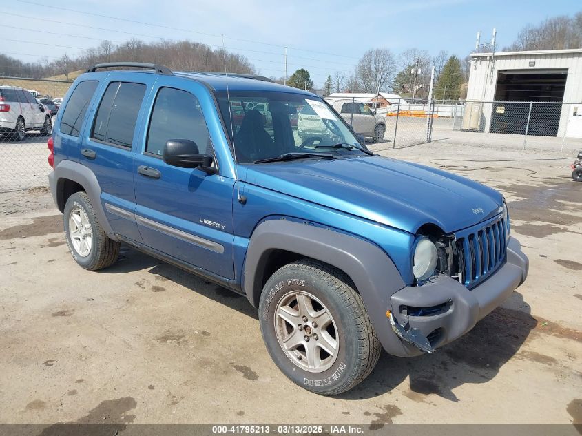 2004 Jeep Liberty Sport VIN: 1J4GL48K94W168655 Lot: 41795213