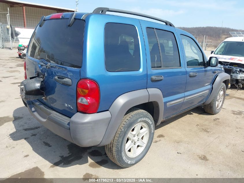 2004 Jeep Liberty Sport VIN: 1J4GL48K94W168655 Lot: 41795213