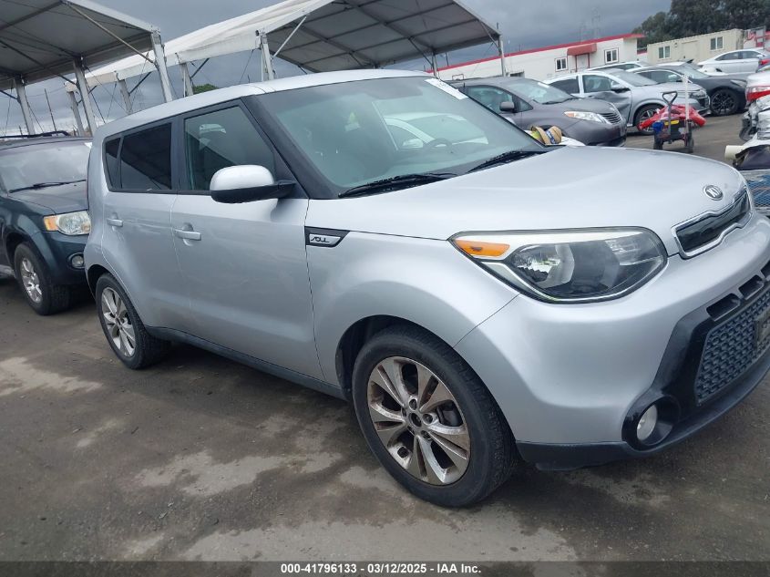 2016 Kia Soul + VIN: KNDJP3A54G7824581 Lot: 41796133