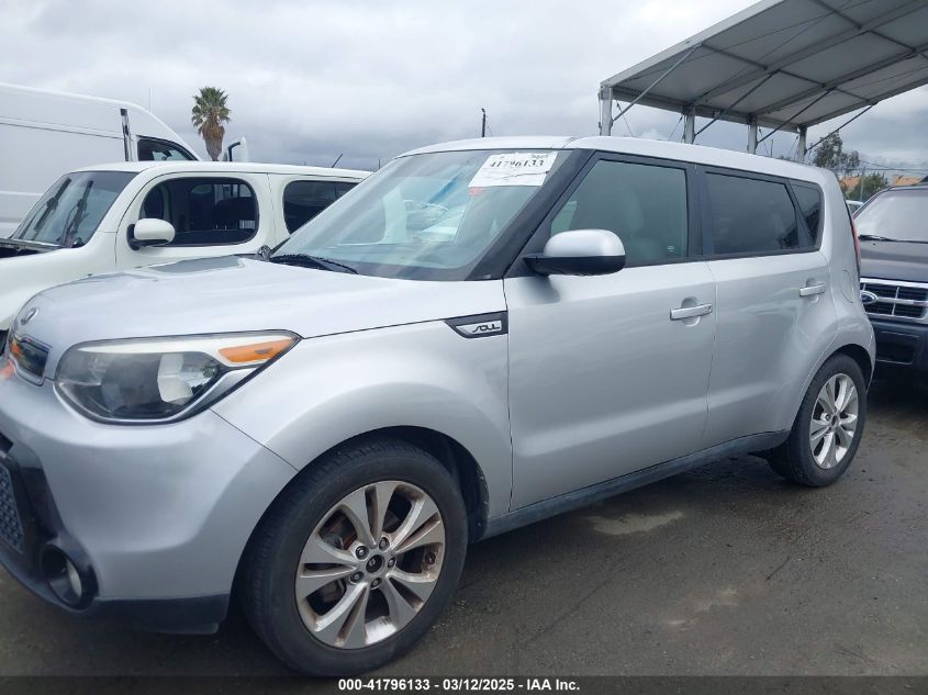 2016 Kia Soul + VIN: KNDJP3A54G7824581 Lot: 41796133