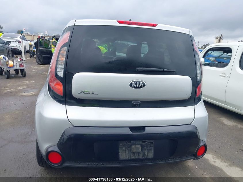 2016 Kia Soul + VIN: KNDJP3A54G7824581 Lot: 41796133