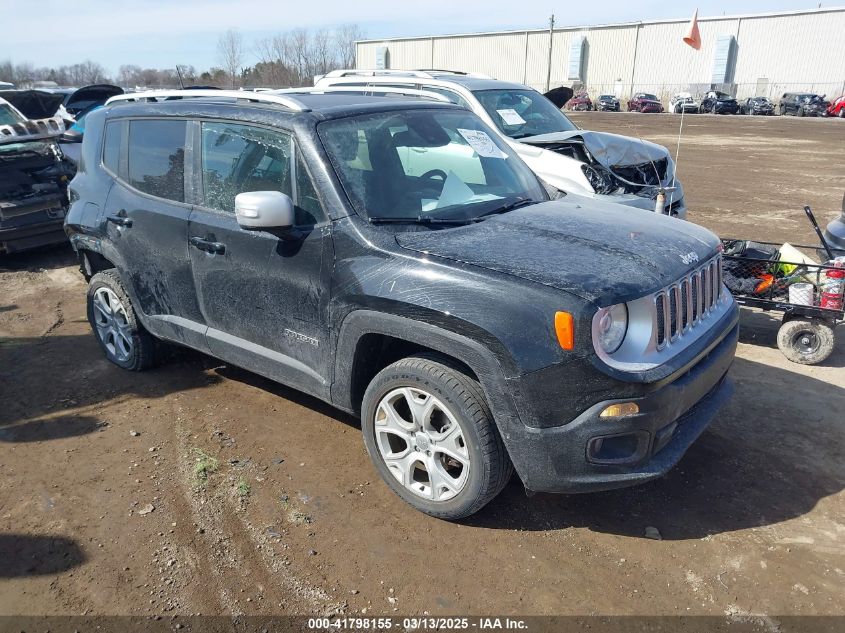 2018 Jeep Renegade Limited 4X4 VIN: ZACCJBDB8JPH11684 Lot: 41798155