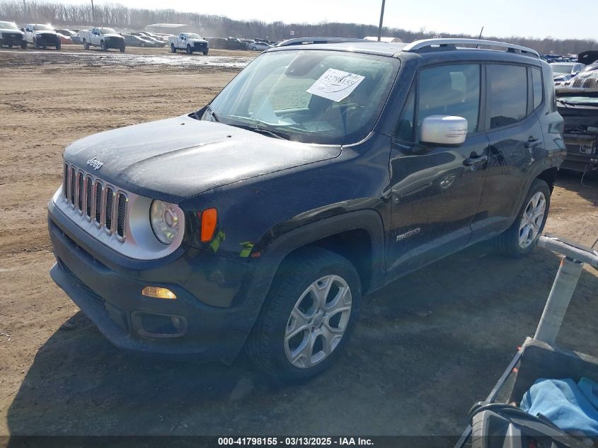 2018 Jeep Renegade Limited 4X4 VIN: ZACCJBDB8JPH11684 Lot: 41798155