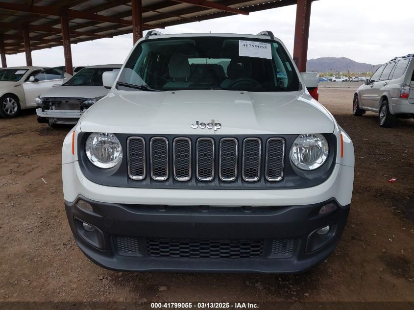 2018 Jeep Renegade Latitude Fwd VIN: ZACCJABB6JPH92262 Lot: 41799055