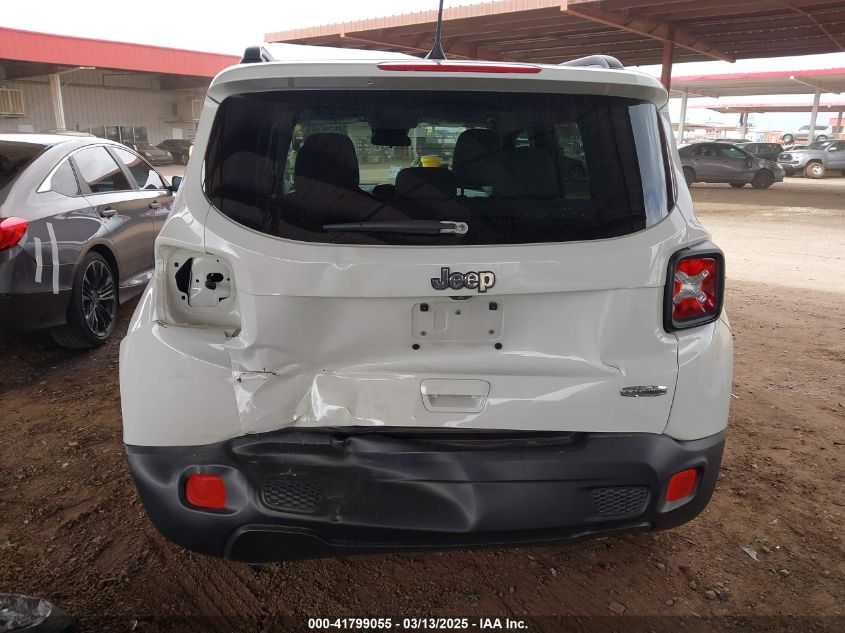 2018 Jeep Renegade Latitude Fwd VIN: ZACCJABB6JPH92262 Lot: 41799055