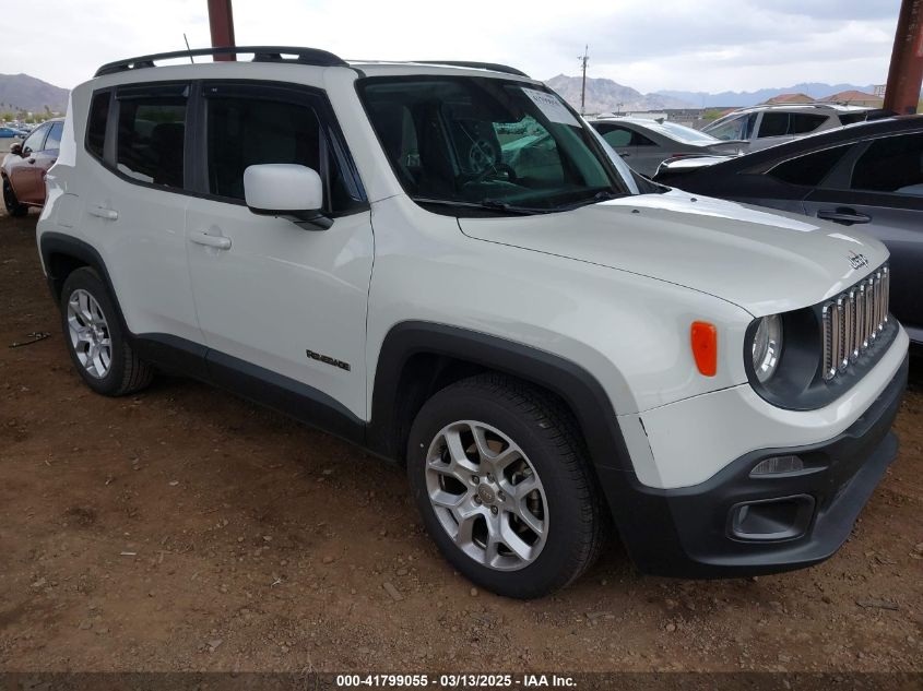 2018 Jeep Renegade Latitude Fwd VIN: ZACCJABB6JPH92262 Lot: 41799055