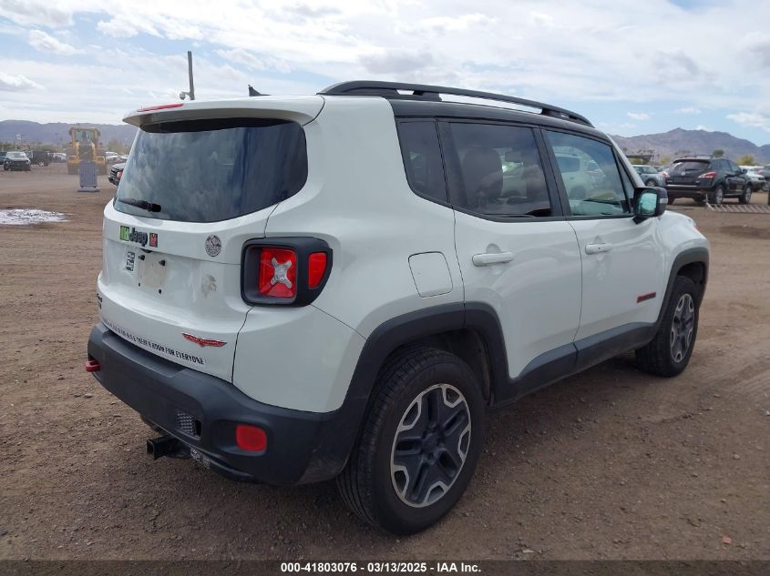 2016 Jeep Renegade Trailhawk VIN: ZACCJBCT4GPC78805 Lot: 41803076