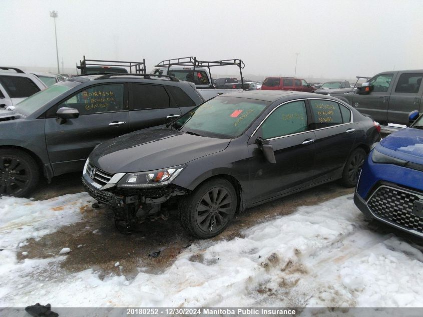 2013 Honda Accord Ex-L V6 VIN: 1HGCR3F86DA801891 Lot: 20180252