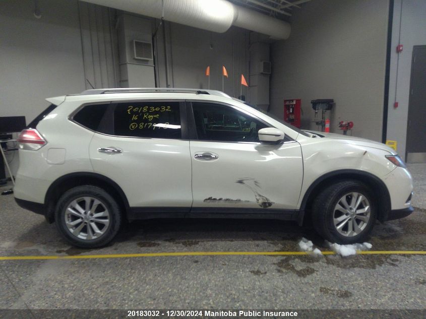 2016 Nissan Rogue Sv VIN: 5N1AT2MV1GC817978 Lot: 20183032