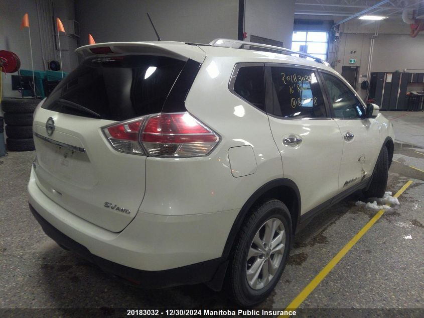 2016 Nissan Rogue Sv VIN: 5N1AT2MV1GC817978 Lot: 20183032