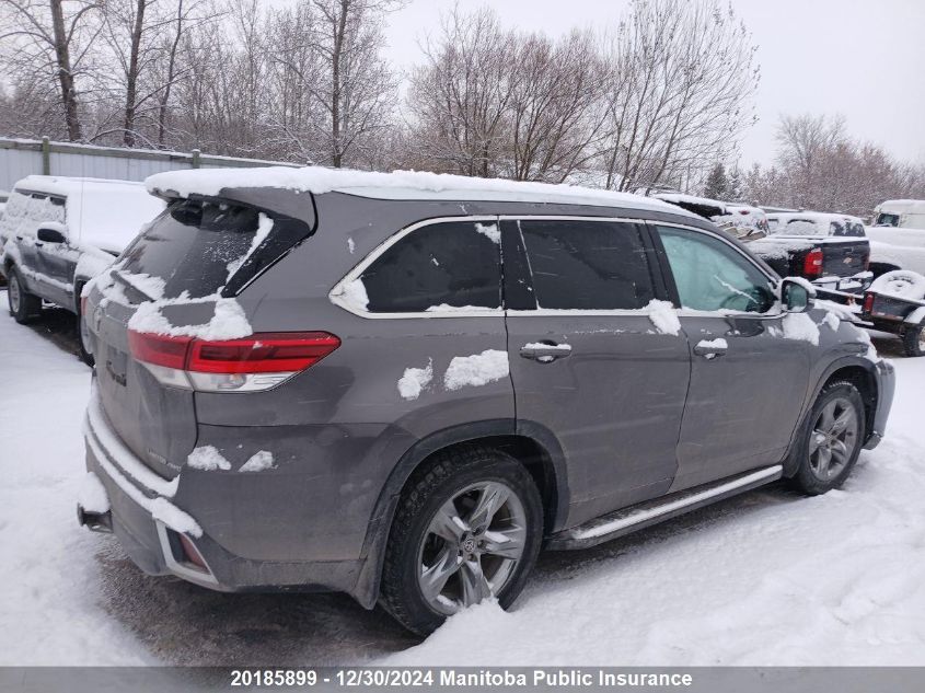 2018 Toyota Highlander Limited V6 VIN: 5TDDZRFH8JS490937 Lot: 20185899