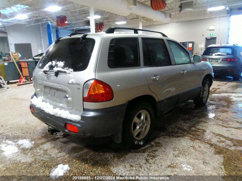 2004 Hyundai Santa Fe Gl VIN: KM8SB73D74U591867 Lot: 20186985