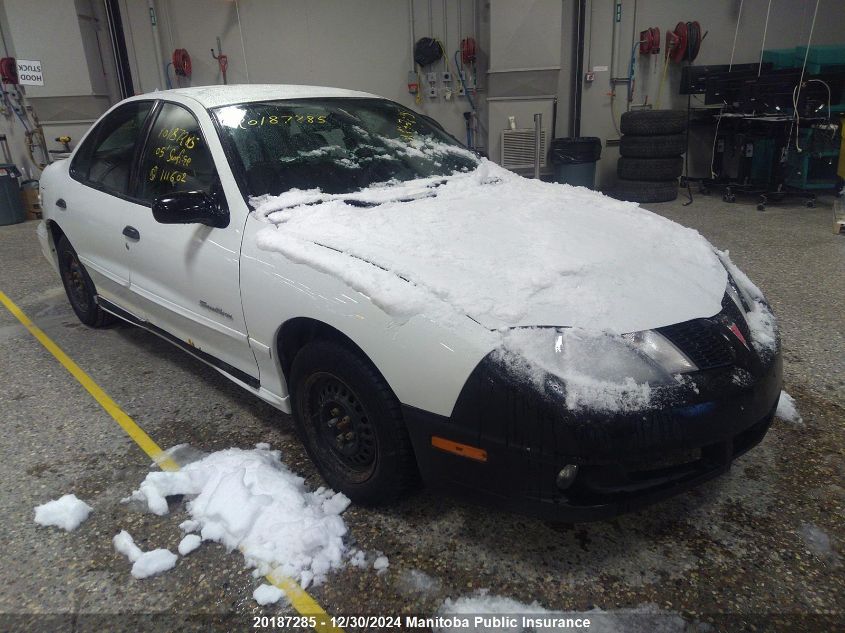 2005 Pontiac Sunfire Sl VIN: 3G2JB52F95S111602 Lot: 20187285