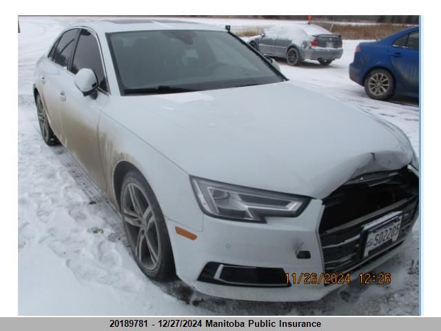 2017 Audi A4 2.0T Quattro VIN: WAUCNAF42HN024519 Lot: 20189781