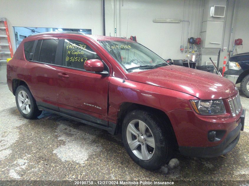 2014 Jeep Compass North VIN: 1C4NJDABXED565267 Lot: 20190758