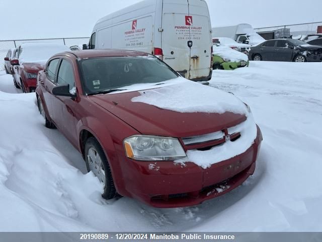 2010 Dodge Avenger Se VIN: 1B3CC4FB1AN126345 Lot: 20190889