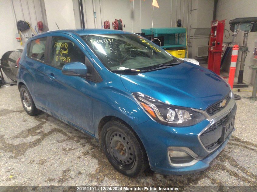 2019 Chevrolet Spark Lt VIN: KL8CD6SA5KC793039 Lot: 20191191